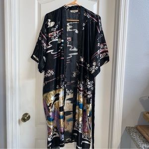 SHI JILANTIAN Silk robe